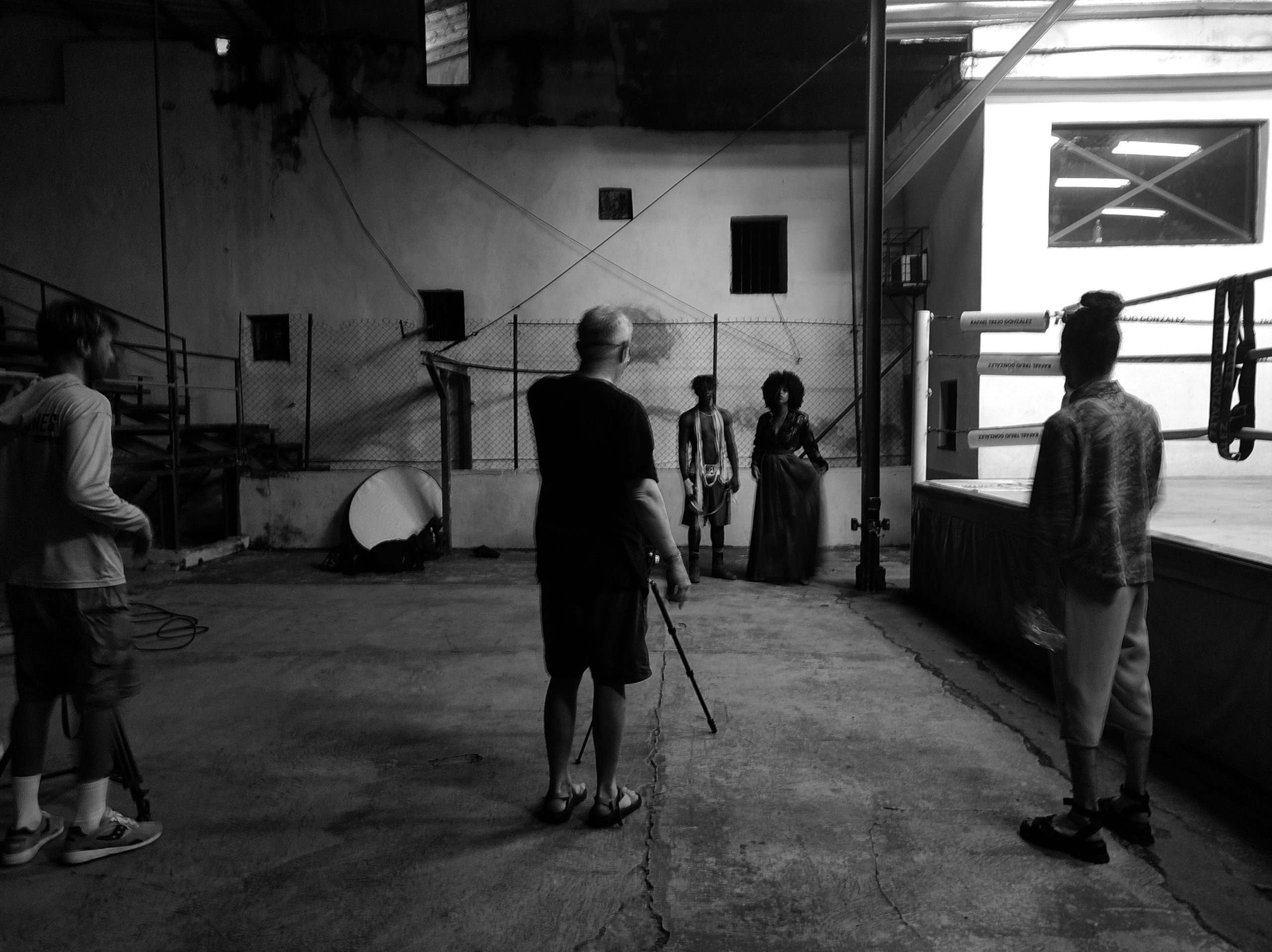 CUBA SHOOT American Photographer Andy Anderson shoots at Rafael Trejo Boxing Gym in Old Havana